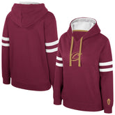 Cleveland Cavaliers Stadium Essentials Women's Road Game Pullover Hoodie Wine