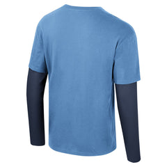 Memphis Grizzlies Stadium Essentials Unisex Spectator 2fer Long Sleeve T-Shirt Light Blue
