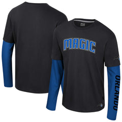 Orlando Magic Stadium Essentials Unisex Spectator 2fer Long Sleeve T-Shirt Black