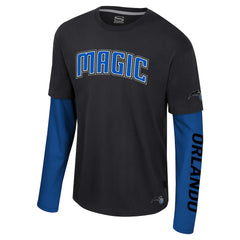 Orlando Magic Stadium Essentials Unisex Spectator 2fer Long Sleeve T-Shirt Black