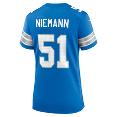 Ben Niemann Detroit Lions Women's Team Game Jersey - Blue - Nike