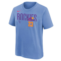 Kris Bryant Colorado Rockies Nike Youth Fuse City Connect Name & Number T-Shirt Sale