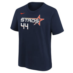 Yordan Alvarez Houston Astros Nike Youth Fuse City Connect Name & Number T-Shirt Near Me