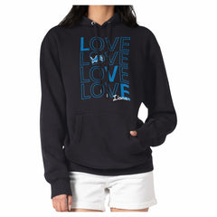 Detroit Lions G-III 4Her by Carl Banks Women's Love Team Fleece Tri-Blend Pullover Hoodie - Black - NFL