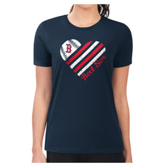 Boston Red Sox G-III 4Her by Carl Banks Women's Super-Slim Fit Lightweight Heart Graphic T-Shirt Near Me