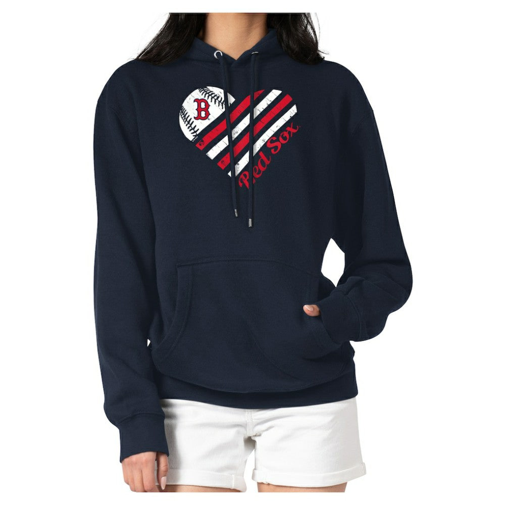 Boston Red Sox G-III 4Her by Carl Banks Women's Heart Graphic Pullover Hoodie Online