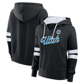 Utah Mammoth Fanatics Women's Oversized Seize V-Neck Pullover Hoodie - Black | Fanatics Clearance