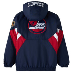 Winnipeg Jets OVO x Starter Half-Zip Hooded Jacket - Navy | NHL sale