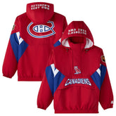 Montreal Canadiens OVO x Starter Half-Zip Hooded Jacket - Red | NHL sale
