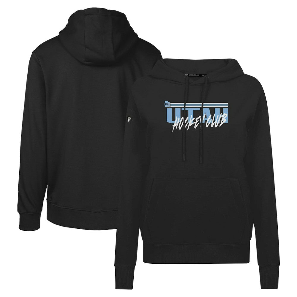 NHL Utah Levelwear Women's Adorn Etched Pullover Hoodie - Black | NHL Lifestyle