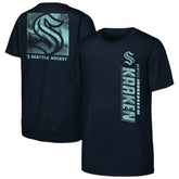 Seattle Kraken Youth Atmosphere T-Shirt - Navy | NHL near me