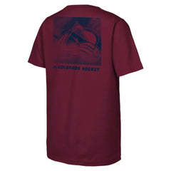 Colorado Avalanche Youth Atmosphere T-Shirt - Burgundy | NHL Clearance