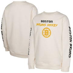 Boston Bruins Youth Star Power Pullover Sweatshirt - Cream | NHL on sale