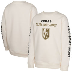 Vegas Golden Knights Youth Star Power Pullover Sweatshirt - Cream | NHL Lifestyle
