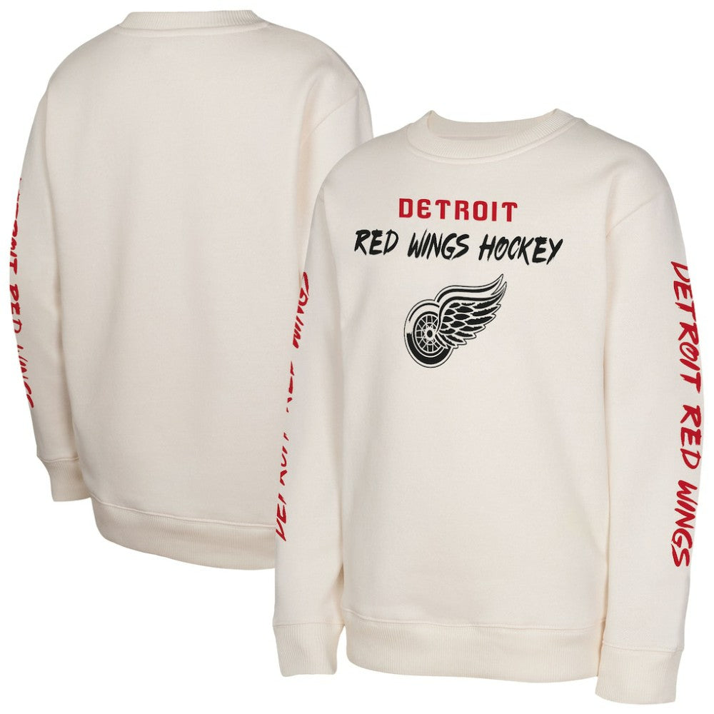 Detroit Red Wings Youth Star Power Pullover Sweatshirt - Cream | NHL sale