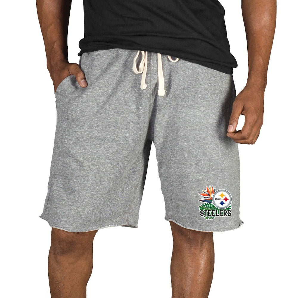 Pittsburgh Steelers Concepts Sport Mainstream Tri-Blend Shorts - Gray - NFL