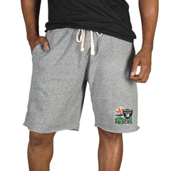 Las Vegas Raiders Concepts Sport Mainstream Tri-Blend Shorts - Gray - NFL