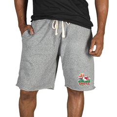 Kansas City Chiefs Concepts Sport Mainstream Tri-Blend Shorts - Gray - NFL