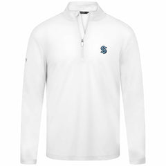 Seattle Kraken Levelwear Heron Insignia Core Quarter-Zip Jacket - White | NHL sale