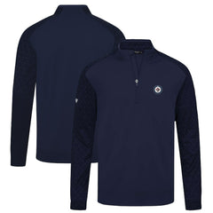 Winnipeg Jets Levelwear Aztec Insignia Core Quarter-Zip Pullover Top - Navy | NHL near me