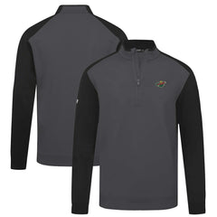 Minnesota Wild Levelwear Bayou Insignia Core Quarter-Zip Pullover Top - Charcoal | NHL Clearance