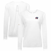Columbus Blue Jackets Levelwear Women's Sequoia Primary Logo Long Sleeve T-Shirt - White | NHL discount