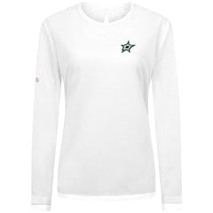 Dallas Stars Levelwear Women's Sequoia Primary Logo Long Sleeve T-Shirt - White | NHL discount