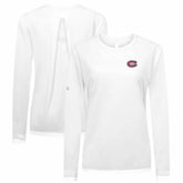 Montreal Canadiens Levelwear Women's Sequoia Primary Logo Long Sleeve T-Shirt - White | NHL online