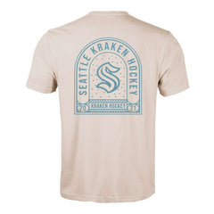Seattle Kraken Levelwear Richmond Stained Glass T-Shirt - Khaki | NHL discount