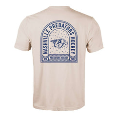 Nashville Predators Levelwear Richmond Stained Glass T-Shirt - Khaki | NHL online