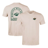 Minnesota Wild Levelwear Richmond Stained Glass T-Shirt - Khaki | NHL Lifestyle