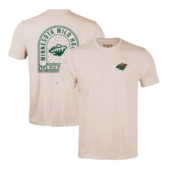 Minnesota Wild Levelwear Richmond Stained Glass T-Shirt - Khaki | NHL Lifestyle