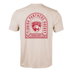 Florida Panthers Levelwear Richmond Stained Glass T-Shirt - Khaki | NHL sale