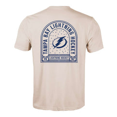Tampa Bay Lightning Levelwear Richmond Stained Glass T-Shirt - Khaki | NHL Clearance