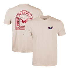 Washington Capitals Levelwear Richmond Stained Glass T-Shirt - Khaki | NHL near me