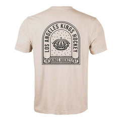 Los Angeles Kings Levelwear Richmond Stained Glass T-Shirt - Khaki | NHL near me