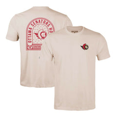 Ottawa Senators Levelwear Richmond Stained Glass T-Shirt - Khaki | NHL Clearance