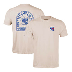 New York Rangers Levelwear Richmond Stained Glass T-Shirt - Khaki | NHL Lifestyle