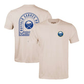 Buffalo Sabres Levelwear Richmond Stained Glass T-Shirt - Khaki | NHL sale