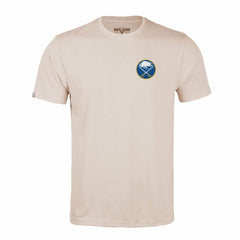 Buffalo Sabres Levelwear Richmond Stained Glass T-Shirt - Khaki | NHL sale