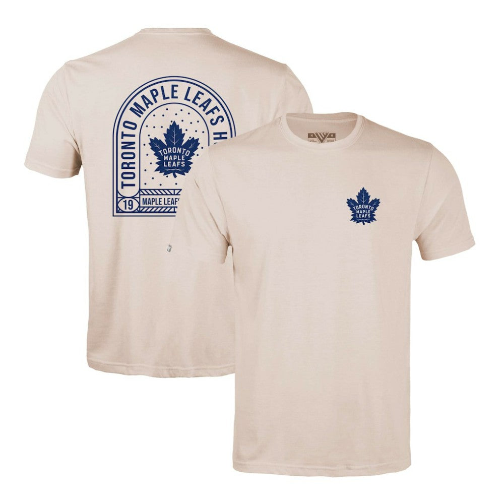 Toronto Maple Leafs Levelwear Richmond Stained Glass T-Shirt - Khaki | NHL Lifestyle