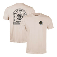 Boston Bruins Levelwear Richmond Stained Glass T-Shirt - Khaki | NHL Lifestyle