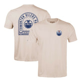 Edmonton Oilers Levelwear Richmond Stained Glass T-Shirt - Khaki | NHL Lifestyle
