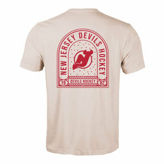New Jersey Devils Levelwear Richmond Stained Glass T-Shirt - Khaki | NHL online