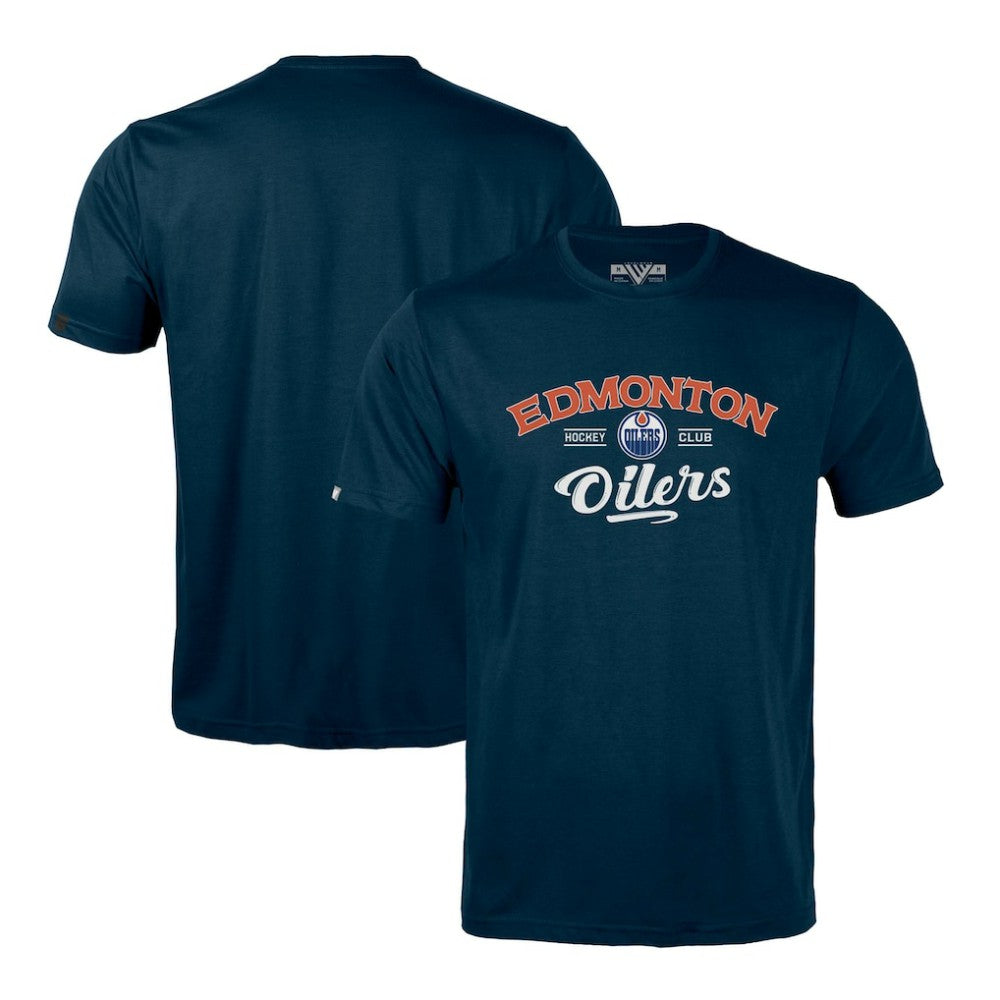 Edmonton Oilers Levelwear Richmond Ice Wall T-Shirt - Navy | NHL discount
