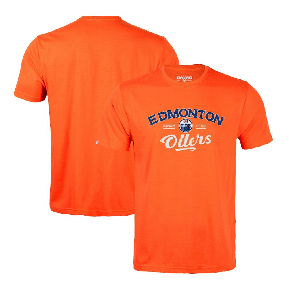 Edmonton Oilers Levelwear Richmond Ice Wall T-Shirt - Orange | NHL Clearance