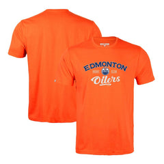 Edmonton Oilers Levelwear Richmond Ice Wall T-Shirt - Orange | NHL Clearance