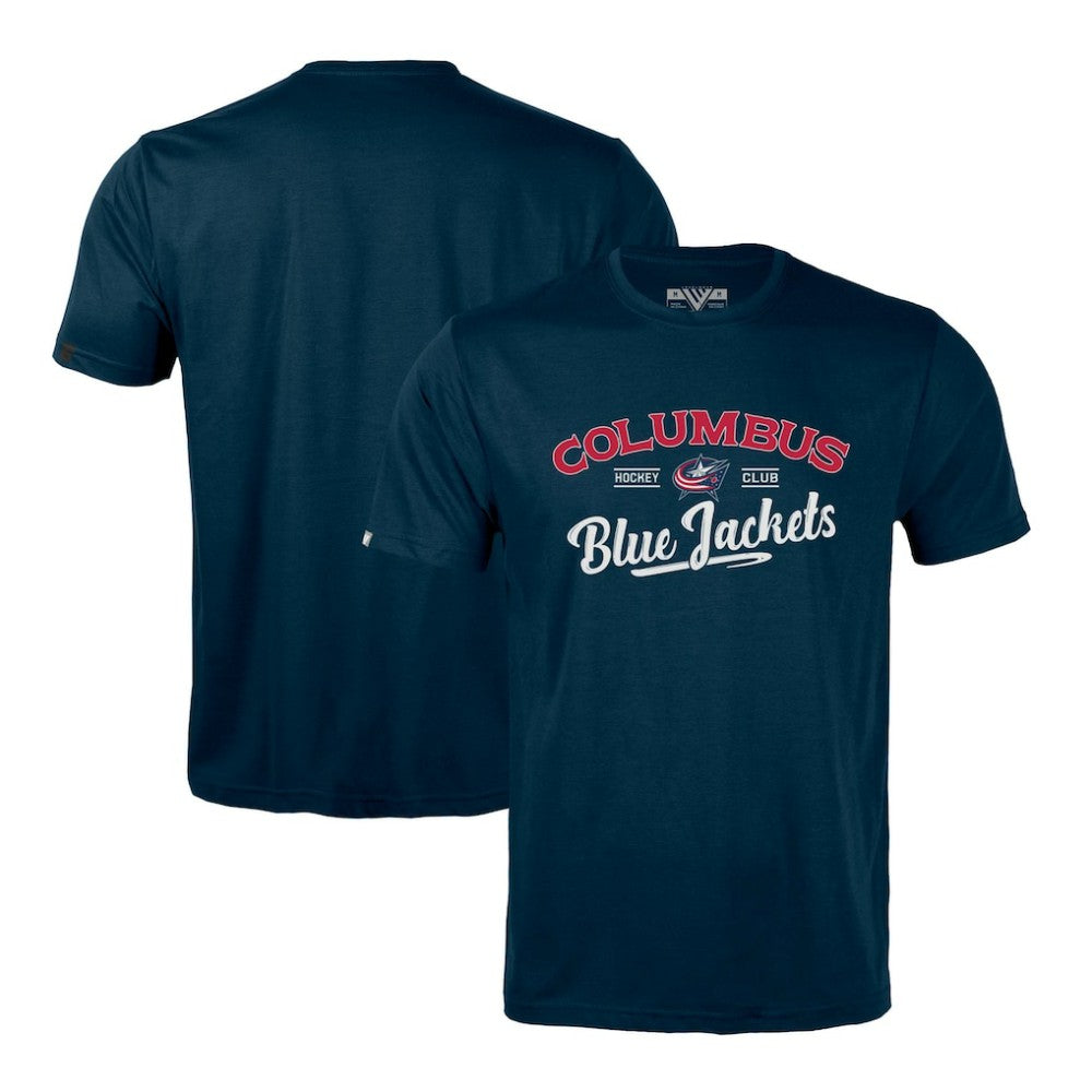 Columbus Blue Jackets Levelwear Richmond Ice Wall T-Shirt - Navy | NHL on sale
