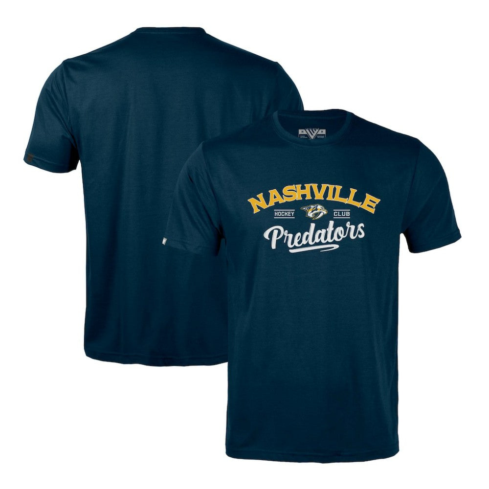 Nashville Predators Levelwear Richmond Ice Wall T-Shirt - Navy | NHL Lifestyle