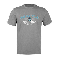 Seattle Kraken Levelwear Richmond Ice Wall T-Shirt - Gray | NHL Lifestyle